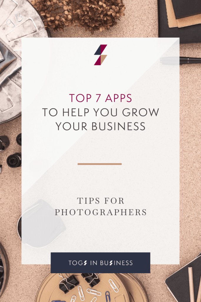 Video discussing the best 7 apps for your photography business