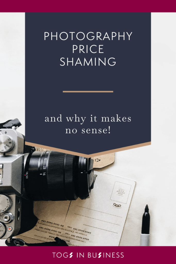Video about Photography price shaming and why it makes no sense