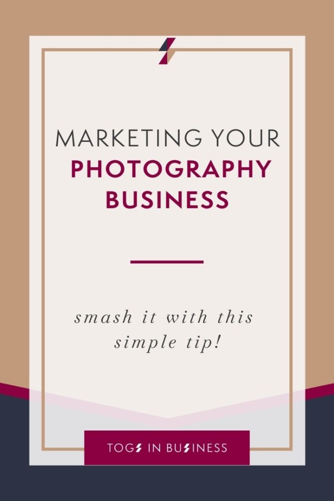 Video about marketing your photography business - a simple tip